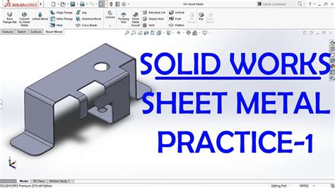 solidworks practice parts sheet metal|solidworks sheet metal practice exercises pdf.